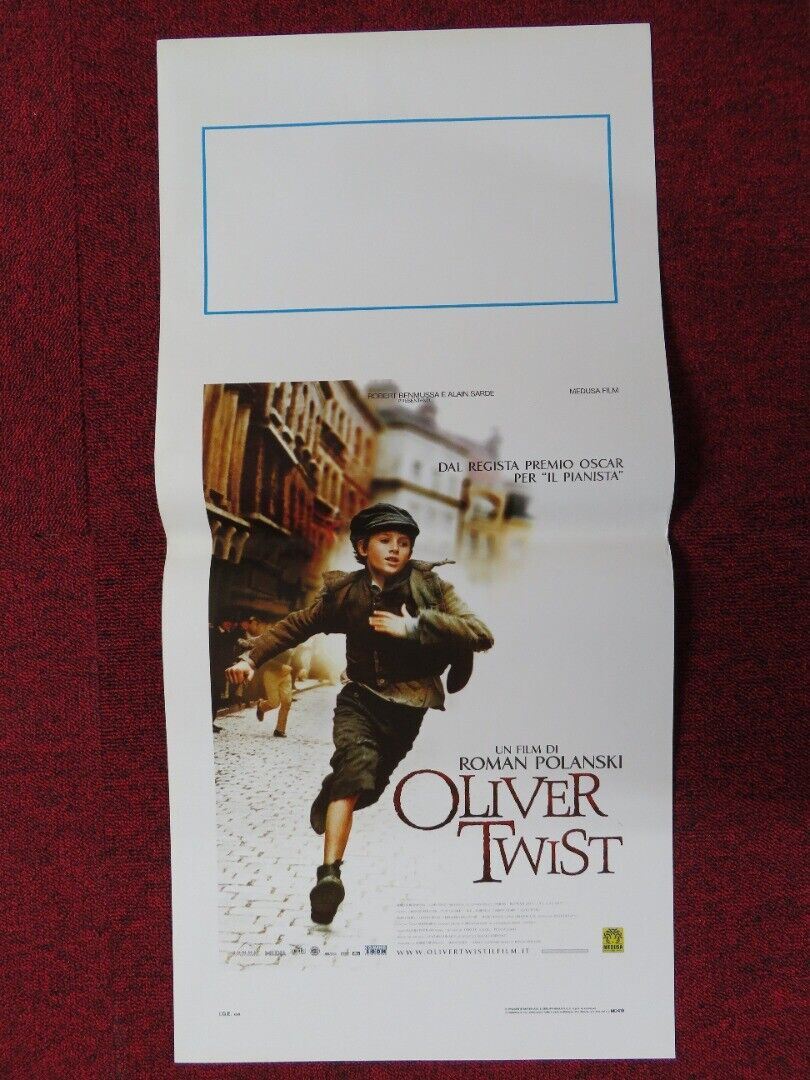 OLIVER TWIST ITALIAN LOCANDINA (27.5"x13") POSTER BARNEY CLARK BEN KINGSLEY '05 Movie posters