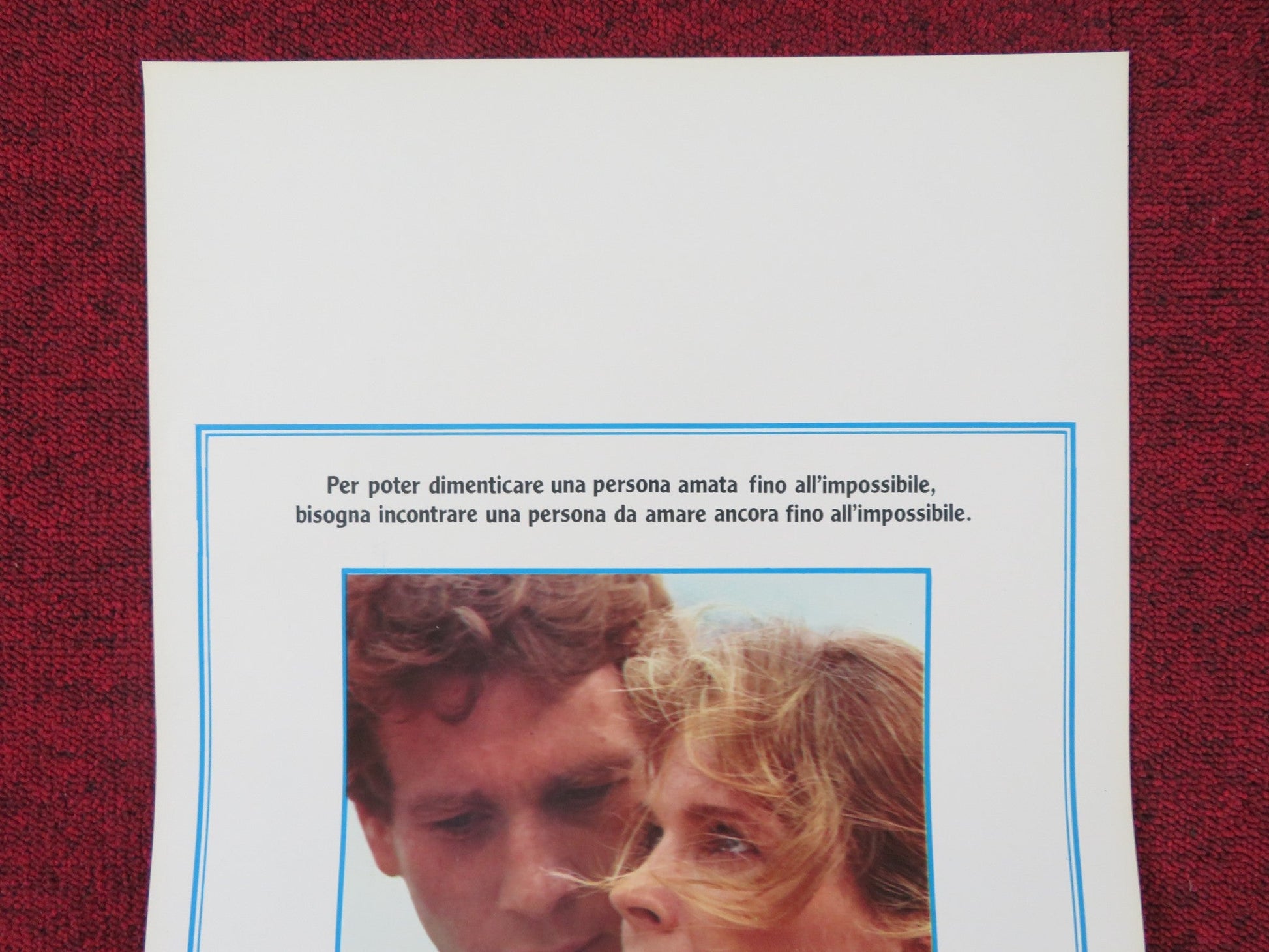 OLIVER'S STORY ITALIAN LOCANDINA POSTER RYAN O'NEAL CANDICE BERGEN 1979 Rendezvous Cinema Movie posters