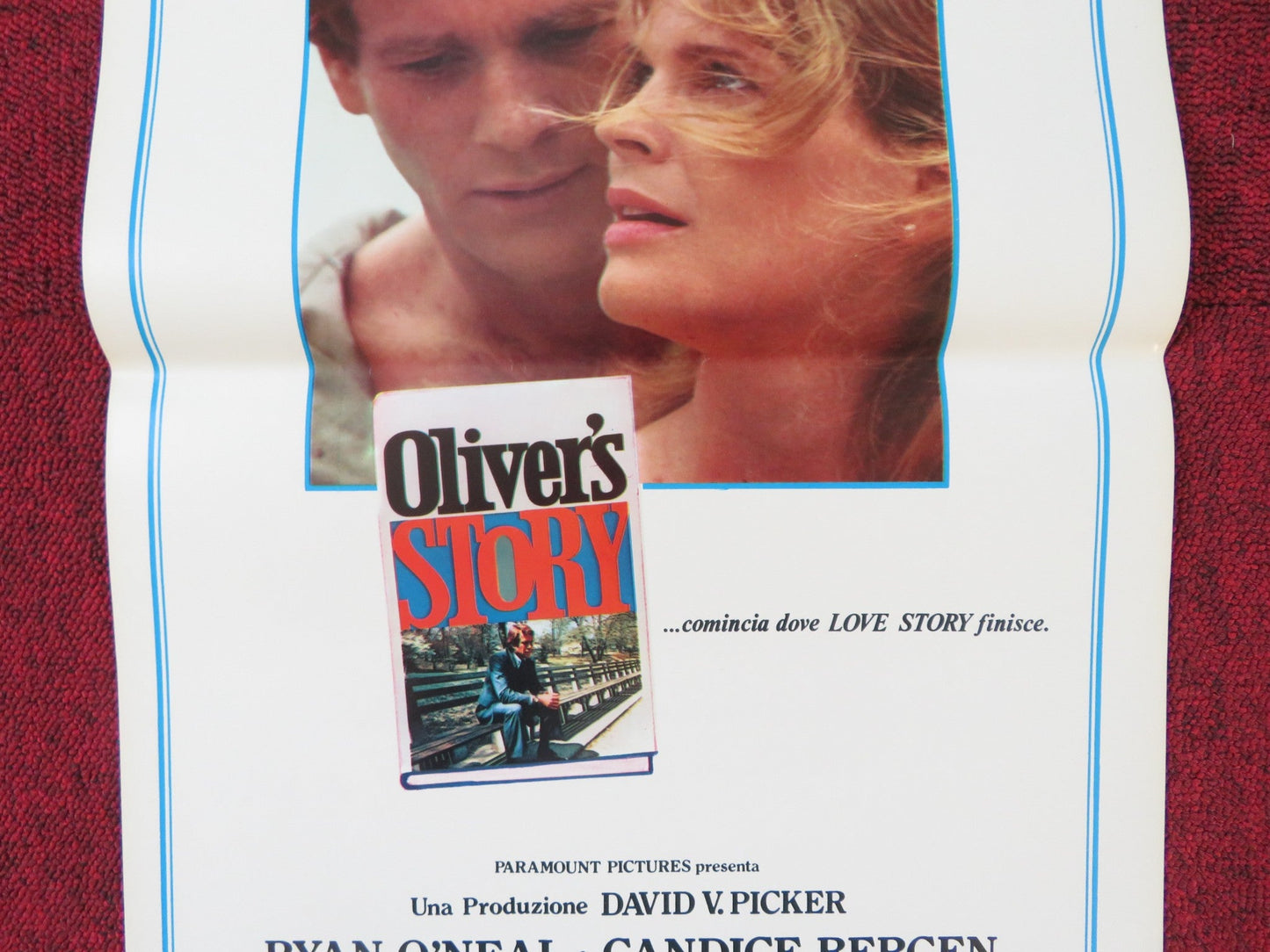 OLIVER'S STORY ITALIAN LOCANDINA POSTER RYAN O'NEAL CANDICE BERGEN 1979 Rendezvous Cinema Movie posters