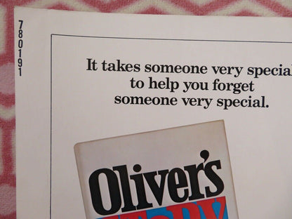 OLIVER'S STORY US HALF SHEET (22"x 28") POSTER RYAN O'NEAL CANDICE BERGEN 1978 Movie posters