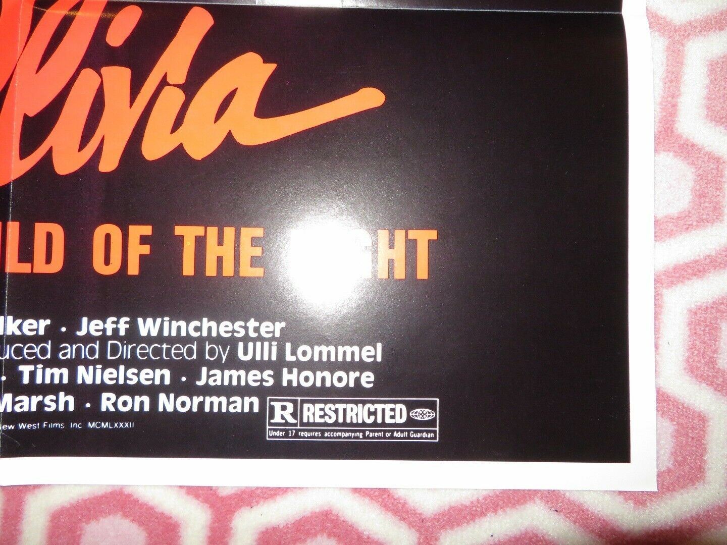 OLIVIA (38"x25") FOLDED US ONE SHEET POSTER ULLI LOMMEL 1983 - Rendezvous Cinema