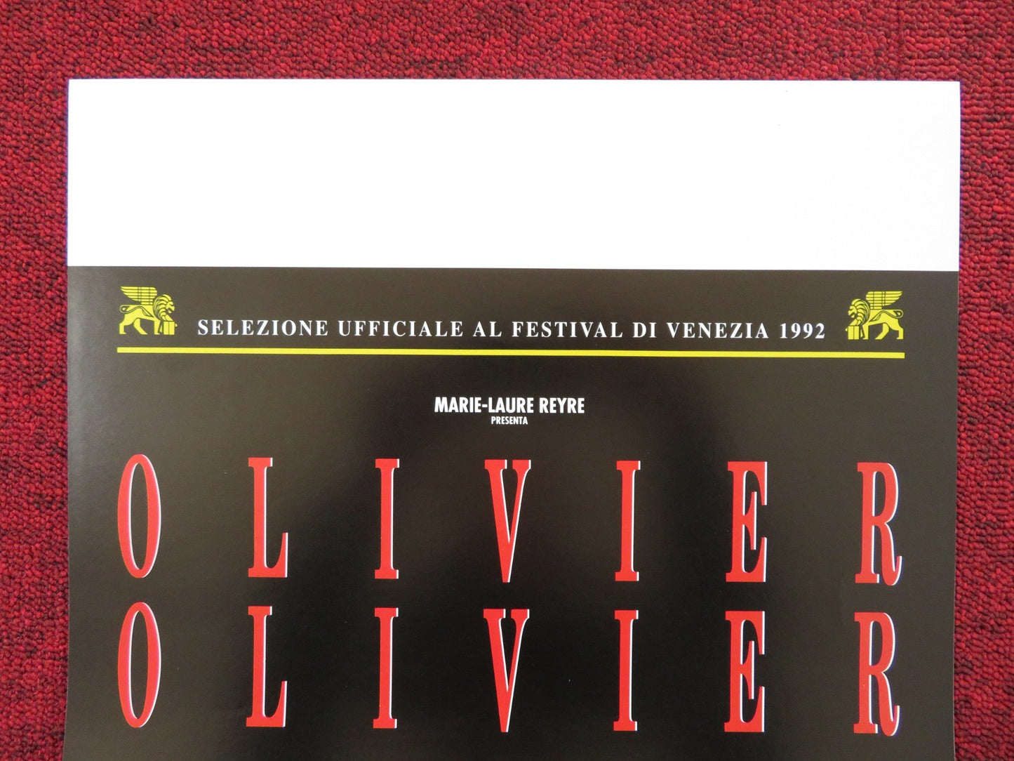 OLIVIER, OLIVIER ITALIAN LOCANDINA POSTER FRANCOIS CLUZET BRIGITTE ROUAN 1992 Rendezvous Cinema Movie posters