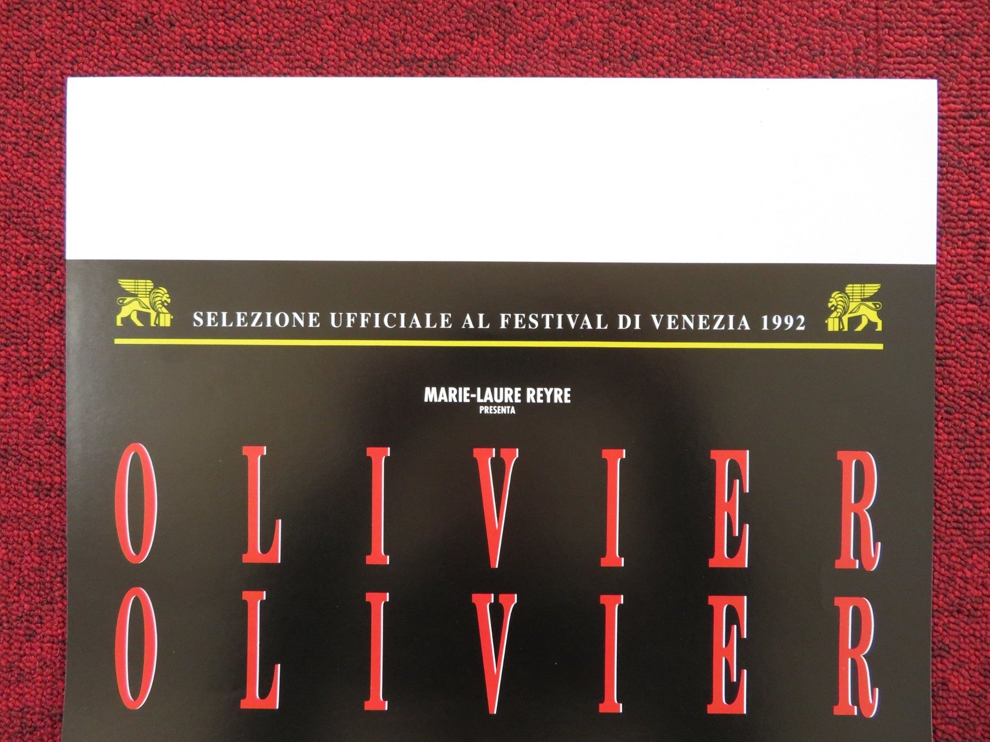 OLIVIER, OLIVIER ITALIAN LOCANDINA POSTER FRANCOIS CLUZET BRIGITTE ROUAN 1992 Rendezvous Cinema Movie posters