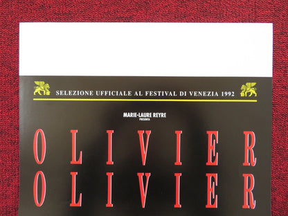 OLIVIER, OLIVIER ITALIAN LOCANDINA POSTER FRANCOIS CLUZET BRIGITTE ROUAN 1992 Rendezvous Cinema Movie posters