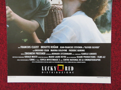 OLIVIER, OLIVIER ITALIAN LOCANDINA POSTER FRANCOIS CLUZET BRIGITTE ROUAN 1992 Rendezvous Cinema Movie posters