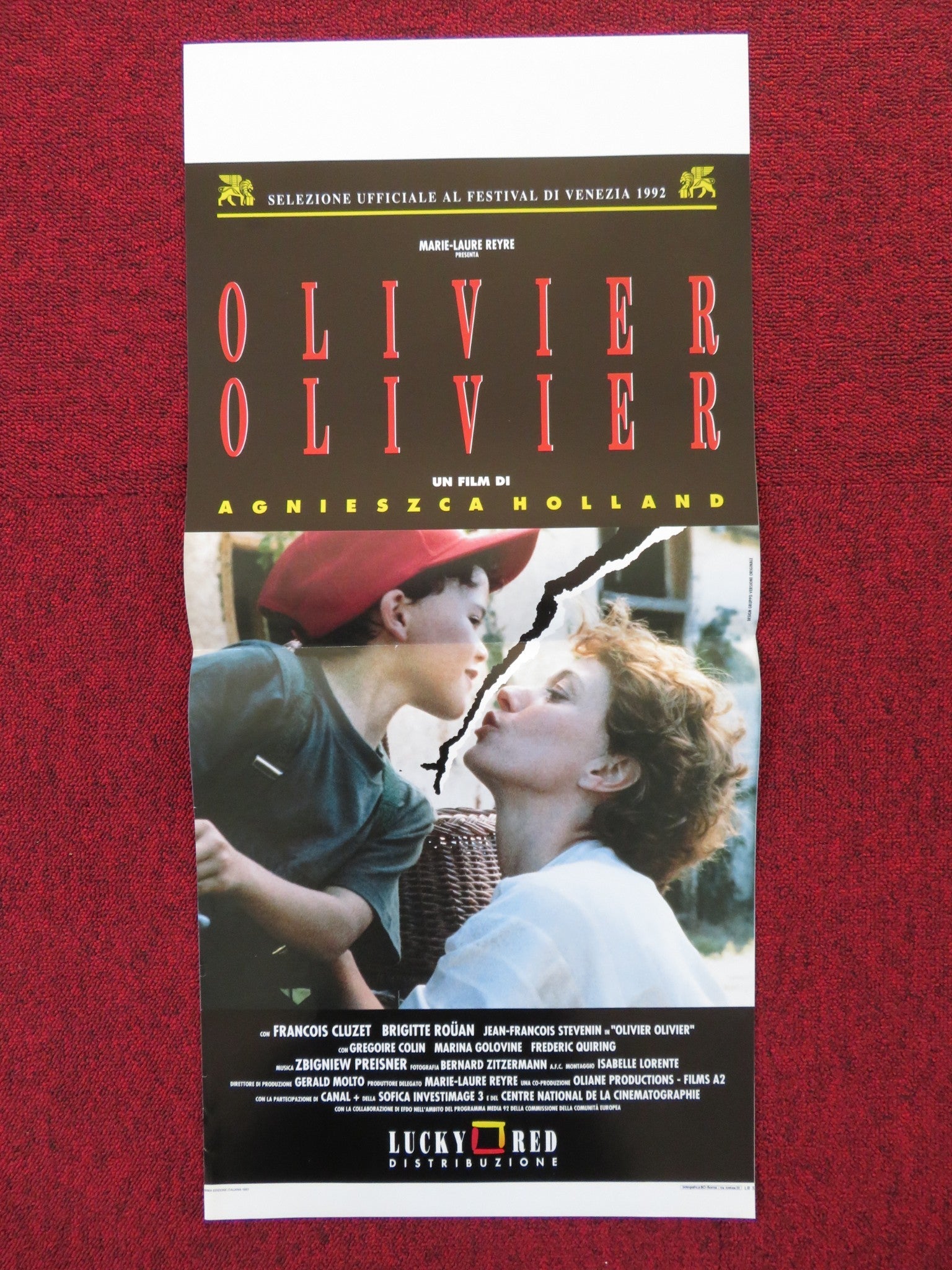 OLIVIER, OLIVIER ITALIAN LOCANDINA POSTER FRANCOIS CLUZET BRIGITTE ROUAN 1992 Rendezvous Cinema Movie posters
