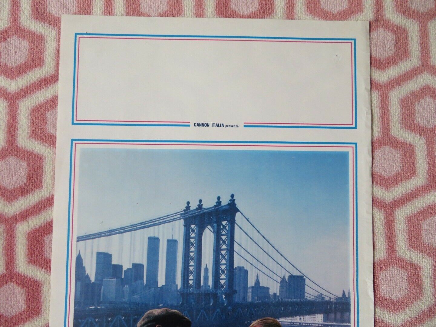 OLTRE IL PONTE DI BROOKLYN CANNON ITALIAN LOCANDINA (27.5"x13") POSTER 1984 Movie posters
