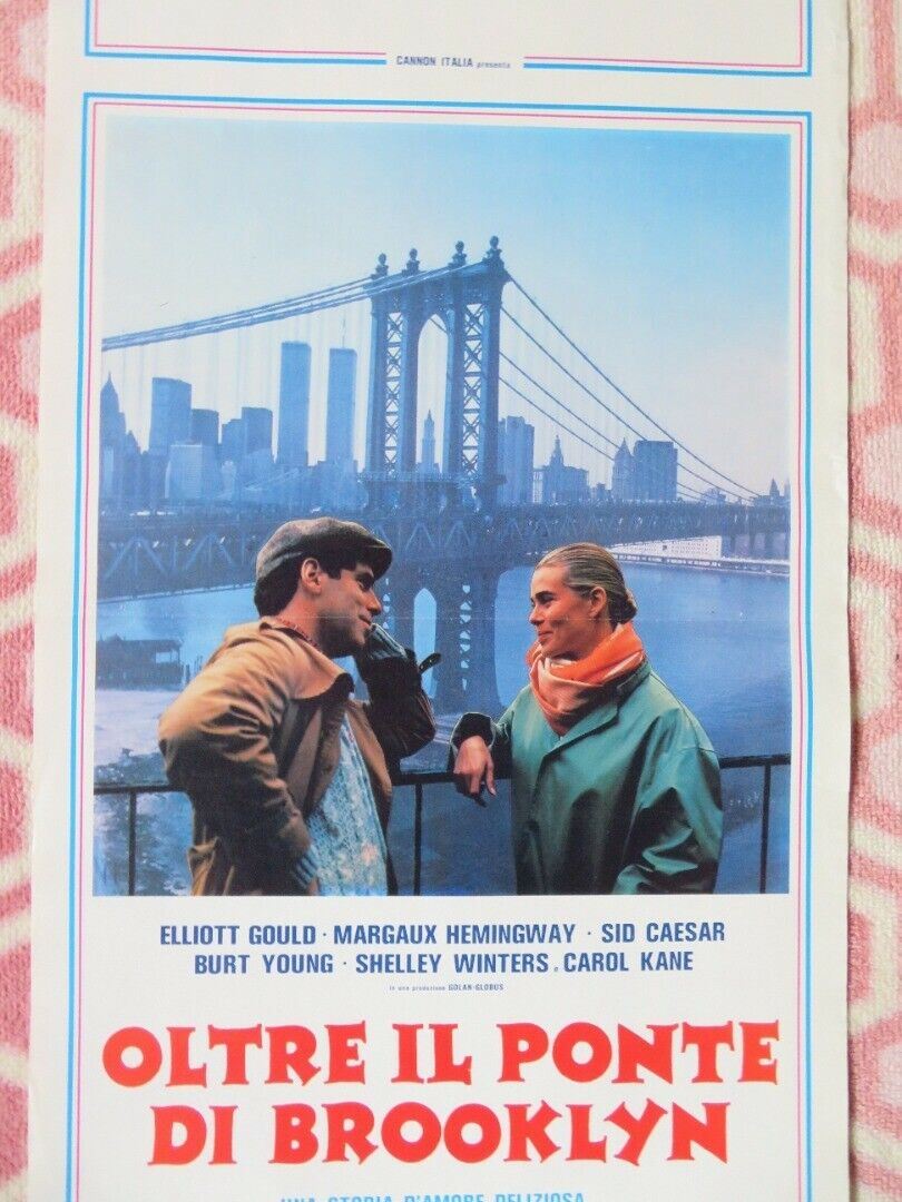 OLTRE IL PONTE DI BROOKLYN CANNON ITALIAN LOCANDINA (27.5"x13") POSTER 1984 Movie posters
