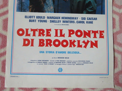 OLTRE IL PONTE DI BROOKLYN CANNON ITALIAN LOCANDINA (27.5"x13") POSTER 1984 Movie posters