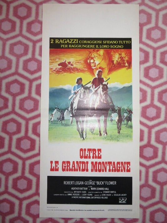 OLTRE LE GRANDI MONTAGNE ITALIAN LOCANDINA (27.5"x13") POSTER ROBERT LOGAN 1979 Movie posters