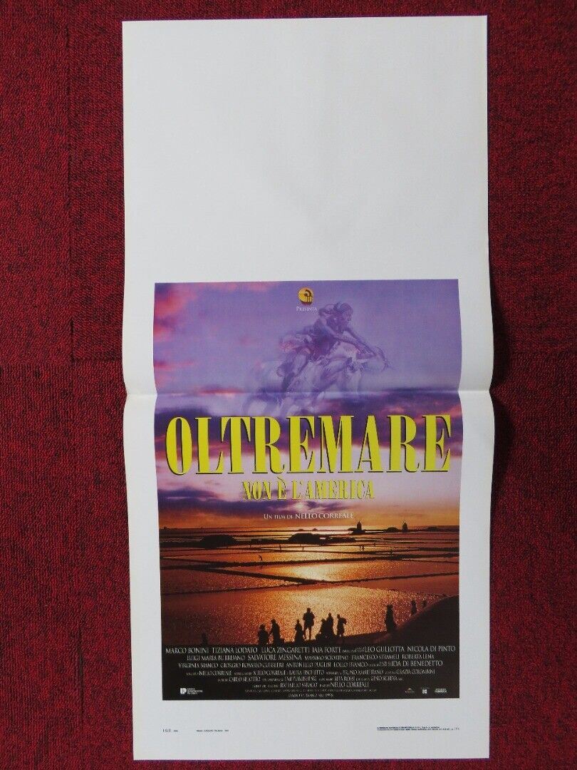 OLTREMARE ITALIAN LOCANDINA (27.5"x13") POSTER MARCO BONINI TIZIANA LODATO 1999 - Rendezvous Cinema
