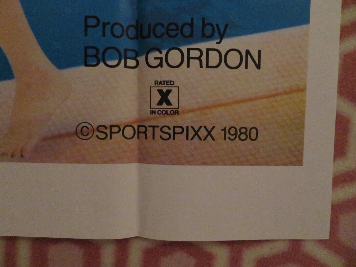 OLYMPIC FEVER ADULT FOLDED US ONE SHEET POSTER SERENA SEKA 1980 Movie posters