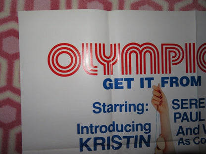 OLYMPIC FEVER ADULT FOLDED US ONE SHEET POSTER SERENA SEKA 1980 Movie posters