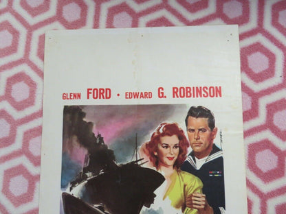 OMBRE MARE / Destroyer ITALIAN LOCANDINA (27.5"x13")POSTER GLENN FORD 1965 Movie posters