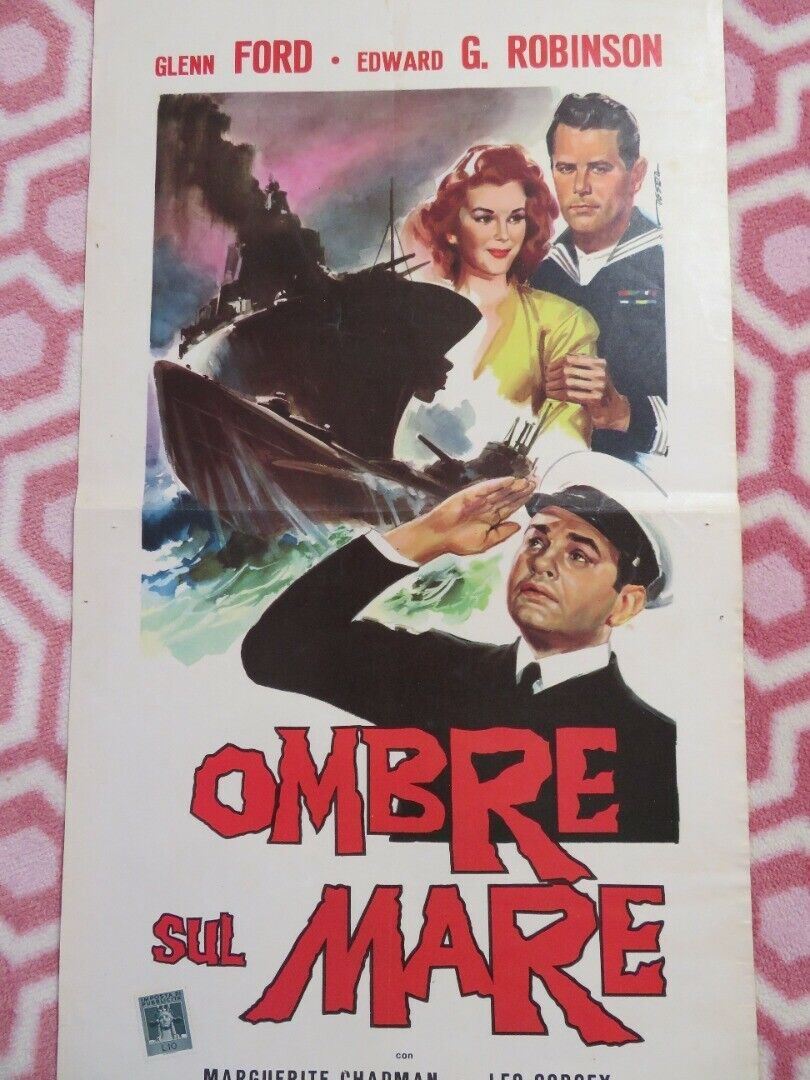 OMBRE MARE / Destroyer ITALIAN LOCANDINA (27.5"x13")POSTER GLENN FORD 1965 Movie posters