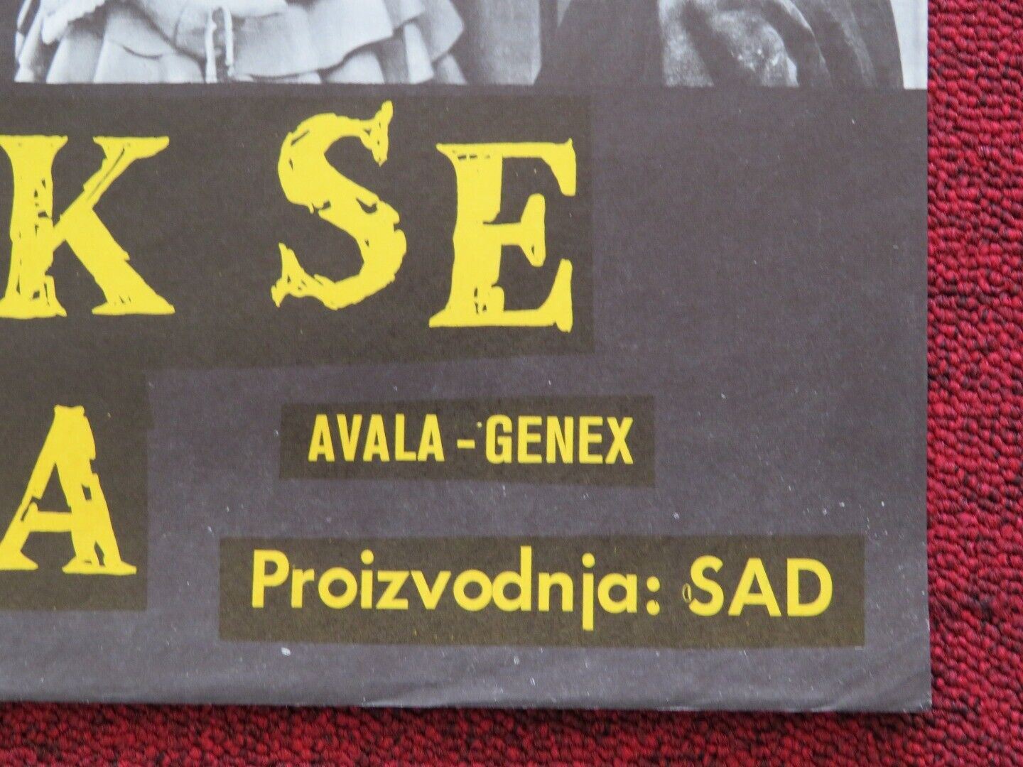 OMETNIK SE VRACA/ RETURN OF THE BADMEN YUGOSLAVIAN (19"x 27.5") POSTER Movie posters