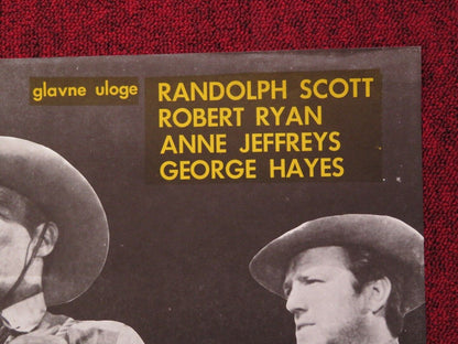 OMETNIK SE VRACA/ RETURN OF THE BADMEN YUGOSLAVIAN (19"x 27.5") POSTER Movie posters