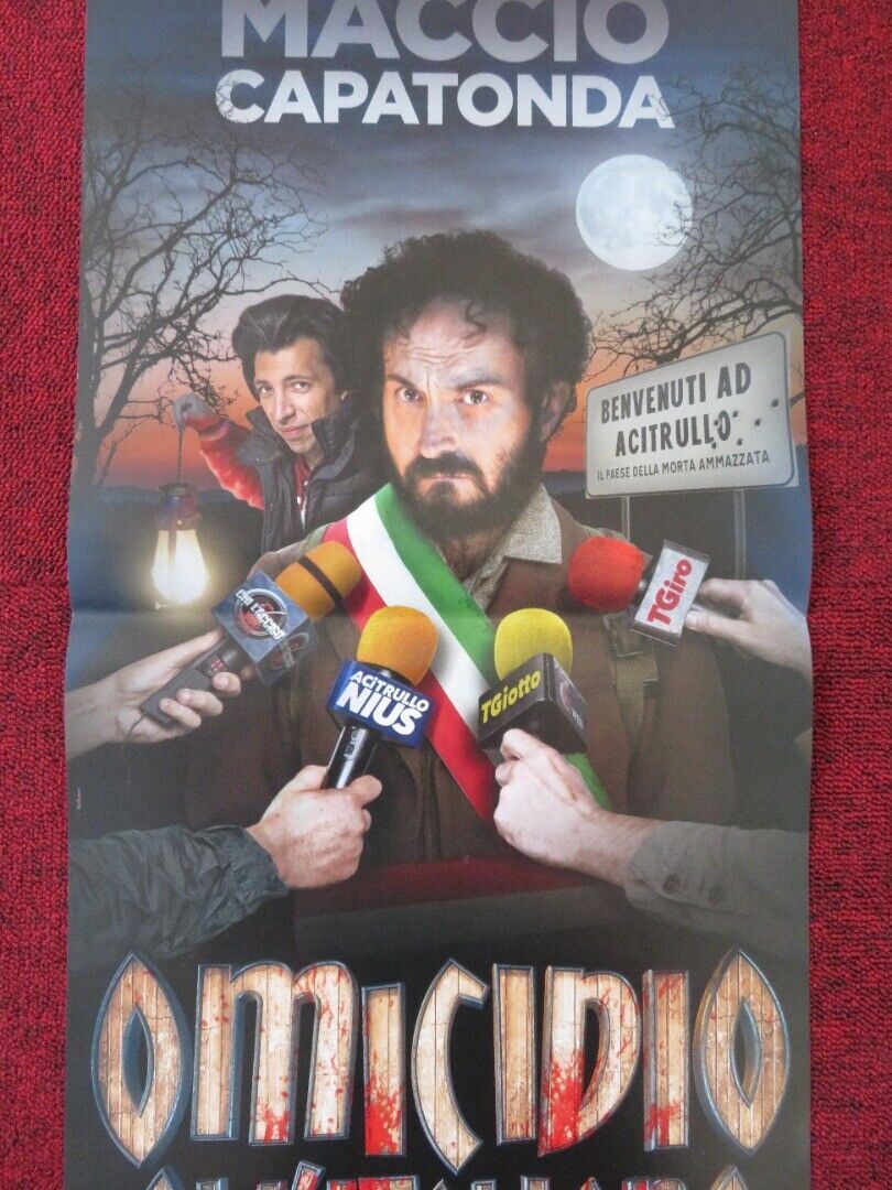 OMICIDIO ALL'ITALIANA ITALIAN LOCANDINA (26.5"x12.5") POSTER M CAPATONDA '17 Rendezvous Cinema Movie posters