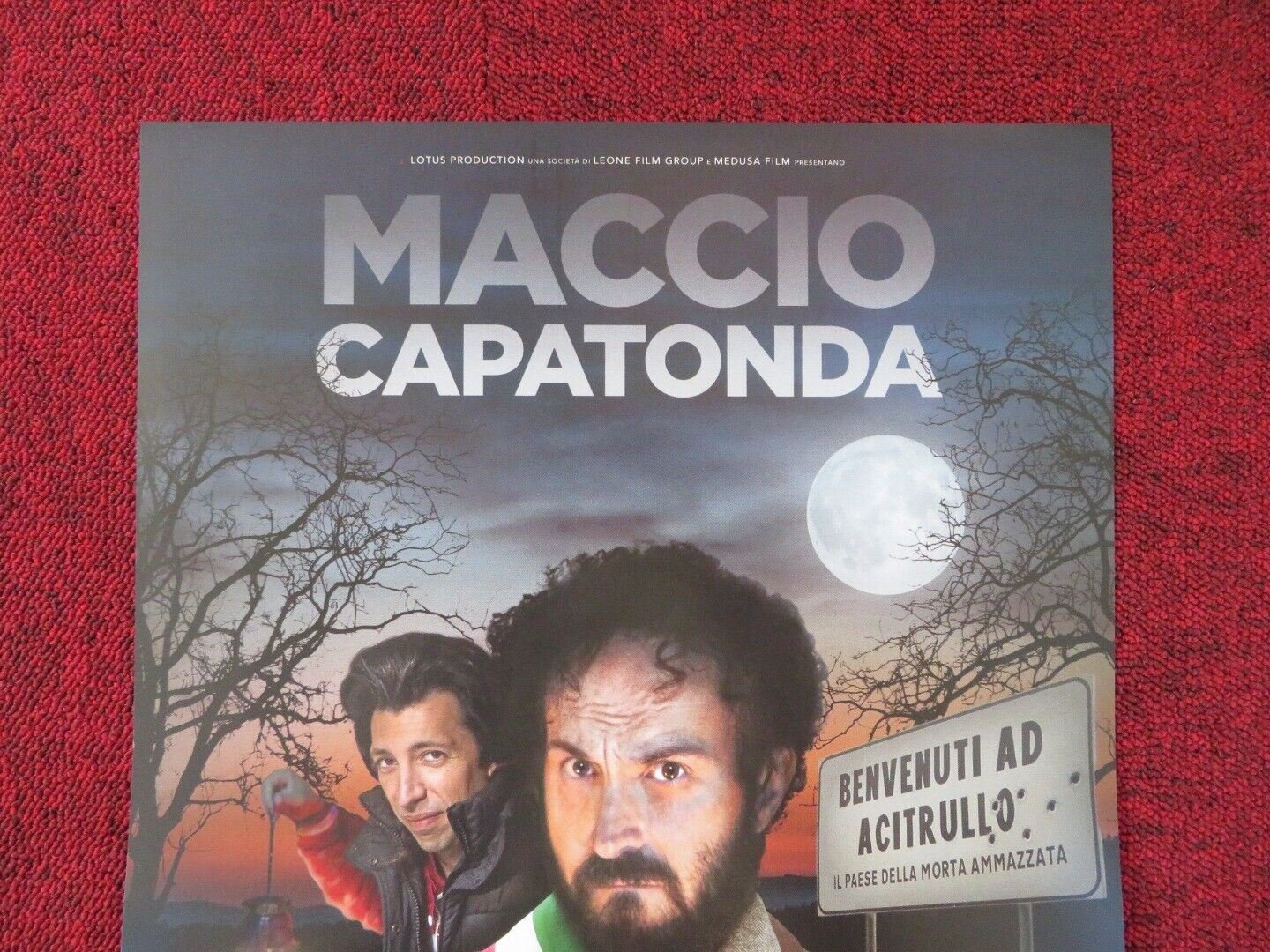 OMICIDIO ALL'ITALIANA ITALIAN LOCANDINA (26.5"x12.5") POSTER M CAPATONDA '17 Rendezvous Cinema Movie posters