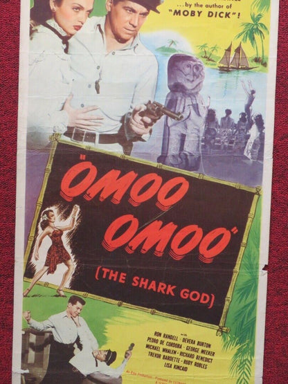 OMOO OMOO THE SHARK GOD US INSERT (14"x 36") POSTER RON RANDELL 1949 Movie posters