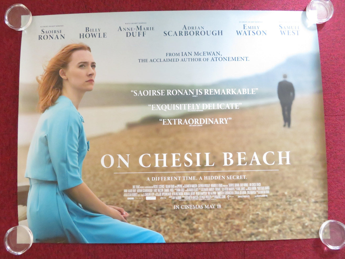 ON CHESIL BEACH UK QUAD (30"x 40") ROLLED POSTER SAOIRSE RONAN BILLY HOWLE 2017 Rendezvous Cinema Movie posters