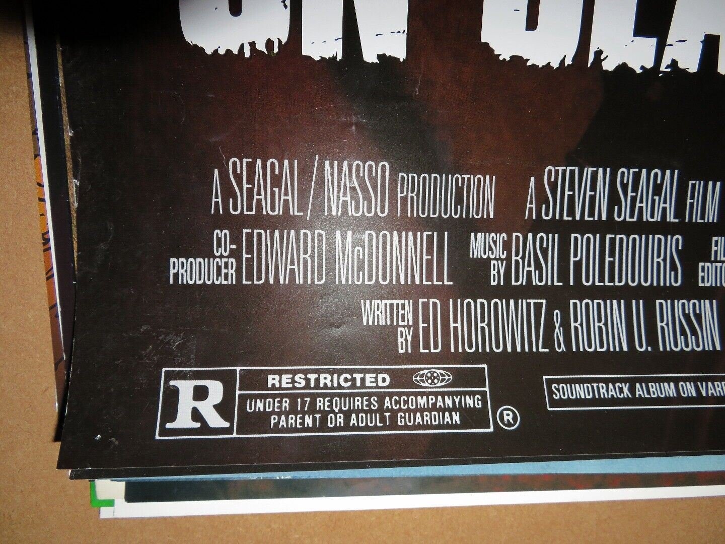 ON DEADLY GROUND US ONE SHEET ROLLED POSTER STEVEN SEAGAL 1994 Movie posters