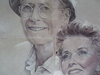 ON GOLDEN POND FOLDED US ONE SHEET POSTER KATHERINE HEPBURN HENRY FONDA 1981 Movie posters