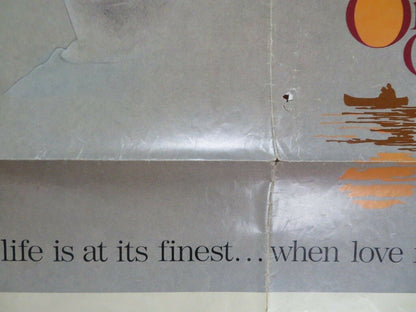 ON GOLDEN POND FOLDED US ONE SHEET POSTER KATHERINE HEPBURN HENRY FONDA 1981 Movie posters