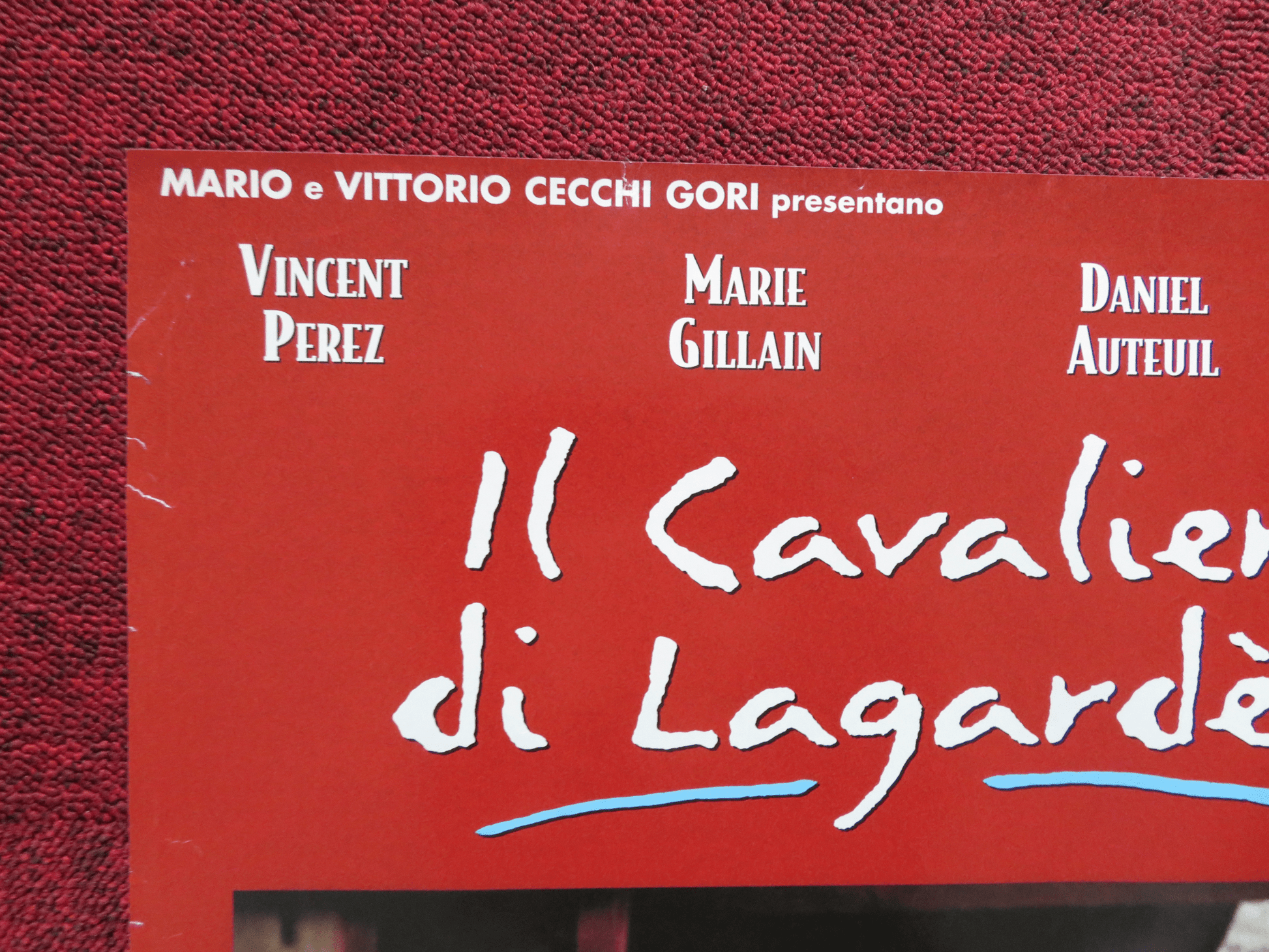 ON GUARD - A ITALIAN FOTOBUSTA POSTER VINCENT PEREZ MARIE GILLIAIN 1999 Rendezvous Cinema Movie posters