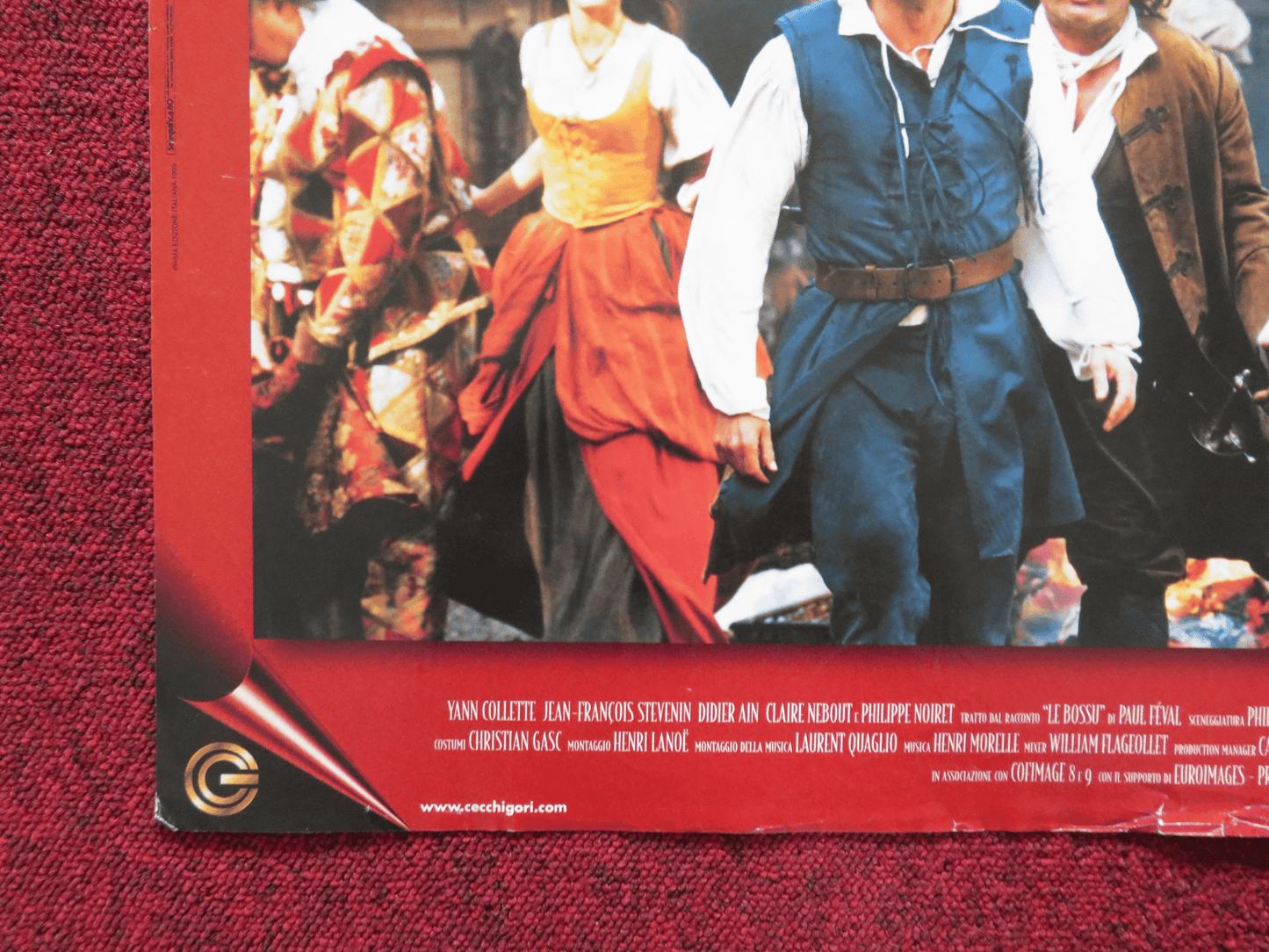 ON GUARD - A ITALIAN FOTOBUSTA POSTER VINCENT PEREZ MARIE GILLIAIN 1999 Rendezvous Cinema Movie posters