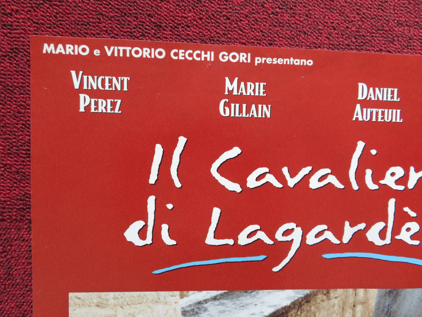 ON GUARD - B ITALIAN FOTOBUSTA POSTER VINCENT PEREZ MARIE GILLIAIN 1999 Rendezvous Cinema Movie posters