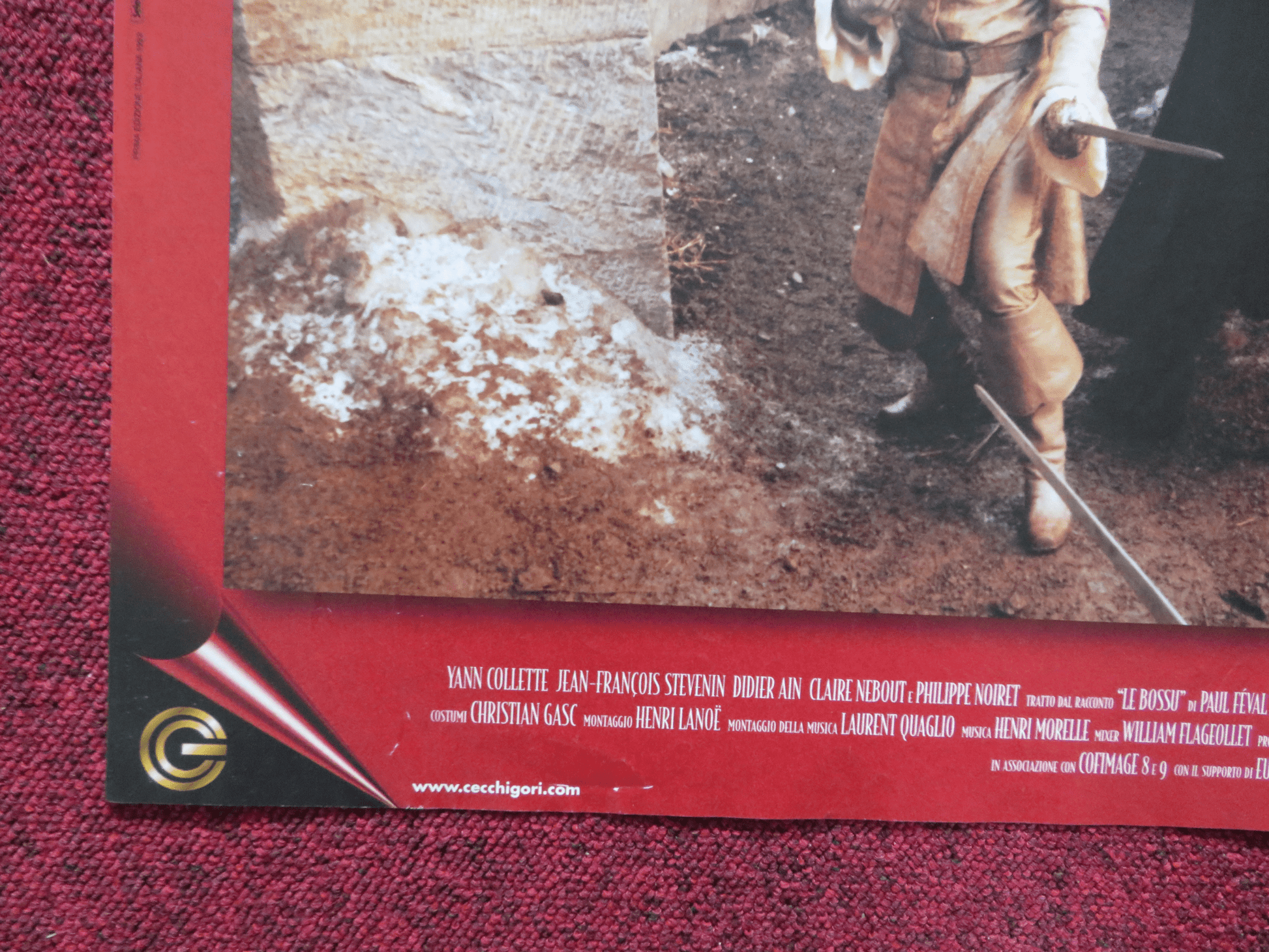 ON GUARD - B ITALIAN FOTOBUSTA POSTER VINCENT PEREZ MARIE GILLIAIN 1999 Rendezvous Cinema Movie posters