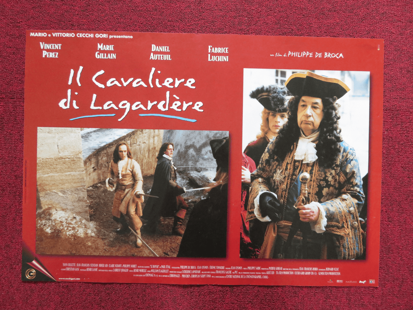 ON GUARD - B ITALIAN FOTOBUSTA POSTER VINCENT PEREZ MARIE GILLIAIN 1999 Rendezvous Cinema Movie posters