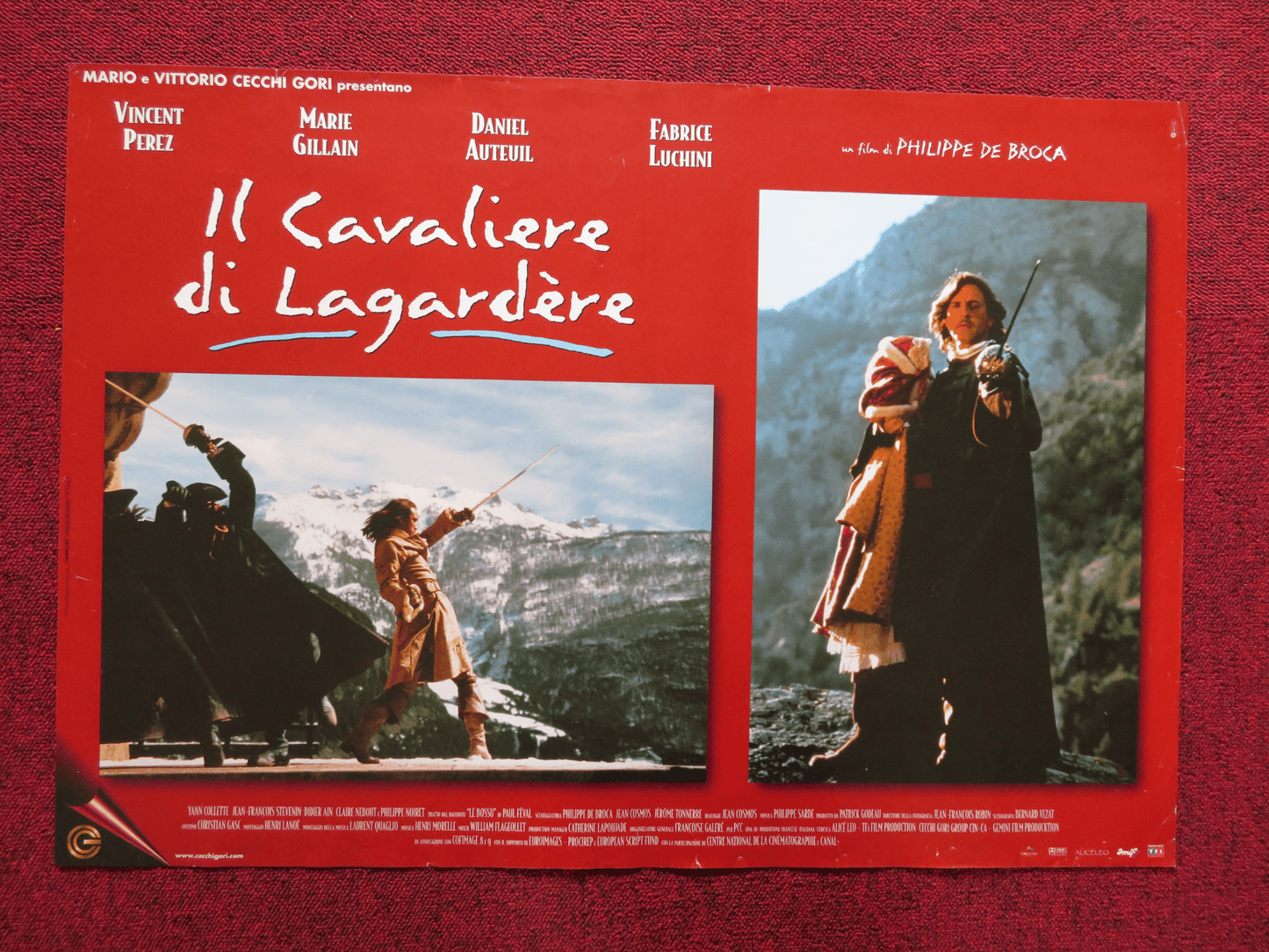 ON GUARD - C ITALIAN FOTOBUSTA POSTER VINCENT PEREZ MARIE GILLIAIN 1999 Rendezvous Cinema Movie posters