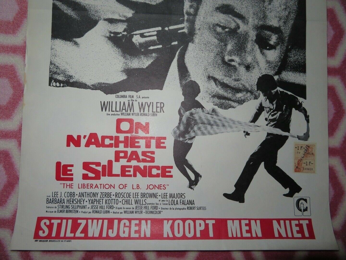ON N'ACHETE PAS LE SILENCE BELGIUM (21.5"x 14.5") POSTER SEUL WILLIAM WYLER 1970 Movie posters