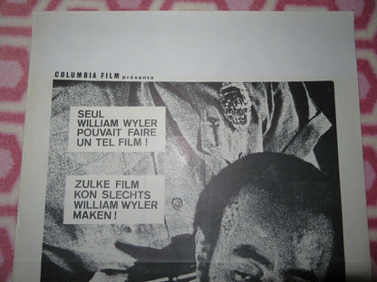 ON N'ACHETE PAS LE SILENCE BELGIUM (21.5"x 14.5") POSTER SEUL WILLIAM WYLER 1970 Movie posters