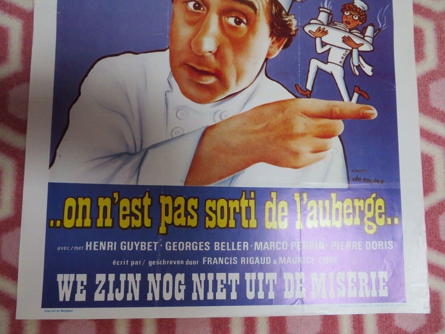 ON N'EST PAS SORTI DE L'AUBERGE..BELGIUM (19.5"x 14.5) POSTER MAX PECAS 1982 Movie posters