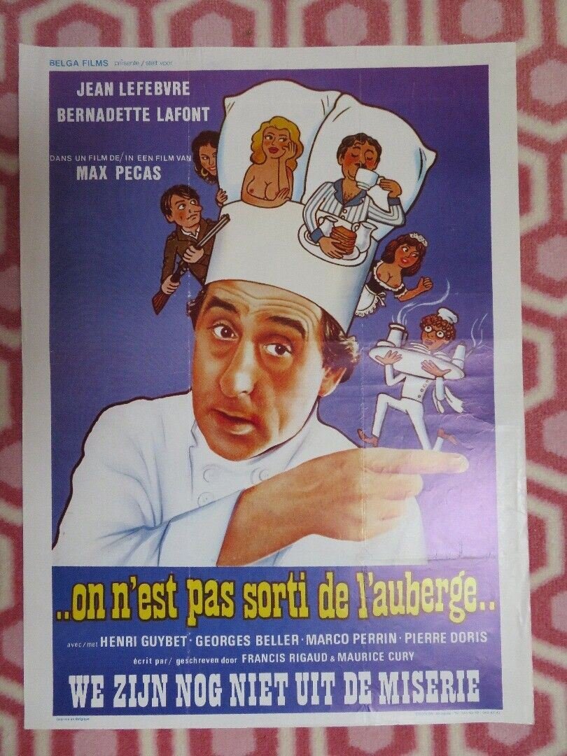 ON N'EST PAS SORTI DE L'AUBERGE..BELGIUM (19.5"x 14.5) POSTER MAX PECAS 1982 Movie posters