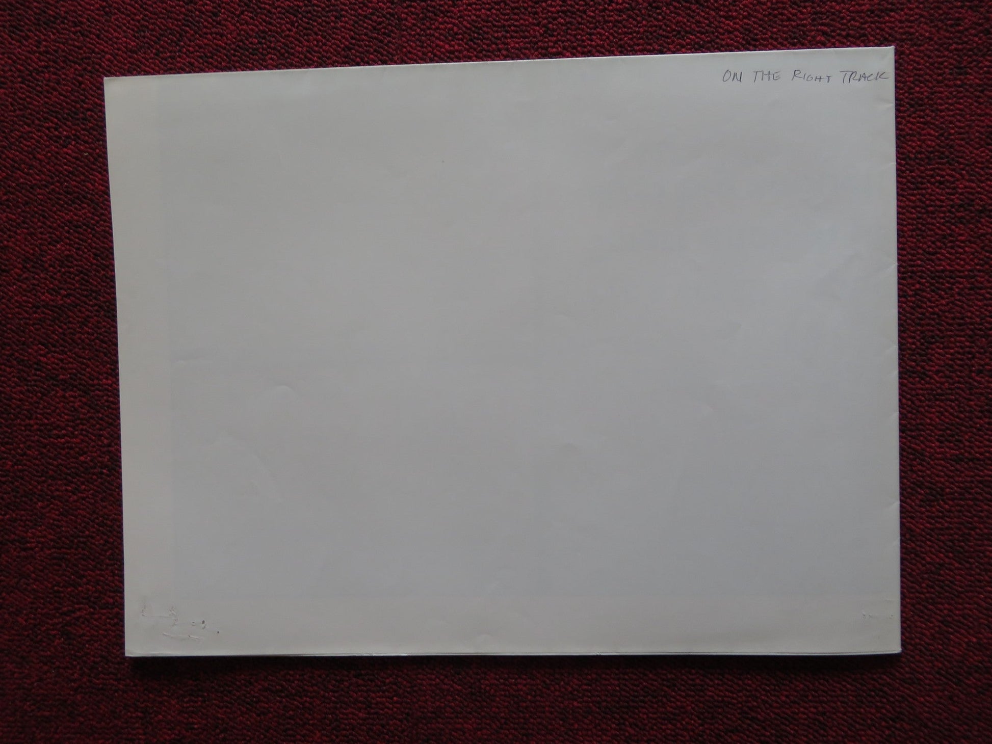 ON THE RIGHT TRACK FOLDED US ONE SHEET POSTER GARY COLEMAN 1981 Rendezvous Cinema Movie posters