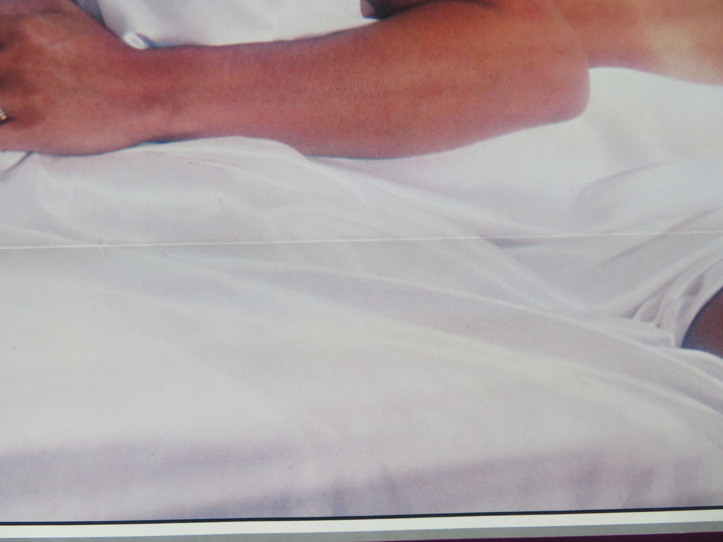 ON WHITE SATIN US TRI FOLDED ONE SHEET ROLLED POSTER SEKA LISA DE LEEUW 1980 Rendezvous Cinema Movie posters