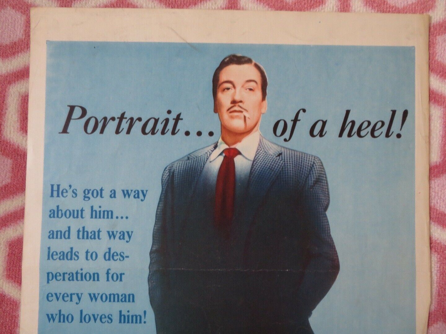 ONCE A THIEF US INSERT (14"x 36") POSTER CESAR ROMERO JUNE HAVOC 1950 Movie posters