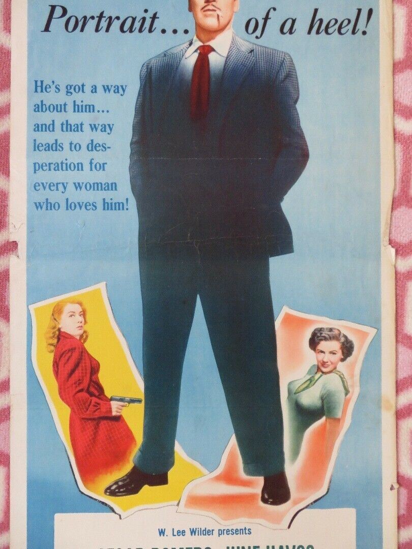 ONCE A THIEF US INSERT (14"x 36") POSTER CESAR ROMERO JUNE HAVOC 1950 Movie posters