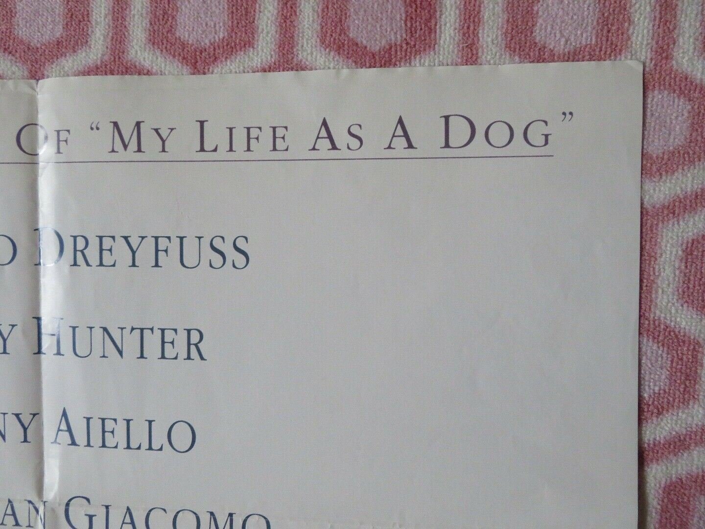 ONCE AROUND US ONE SHEET POSTER RICHARD DRETFUSS HOLLY HUNTER 1991 Rendezvous Cinema Movie posters