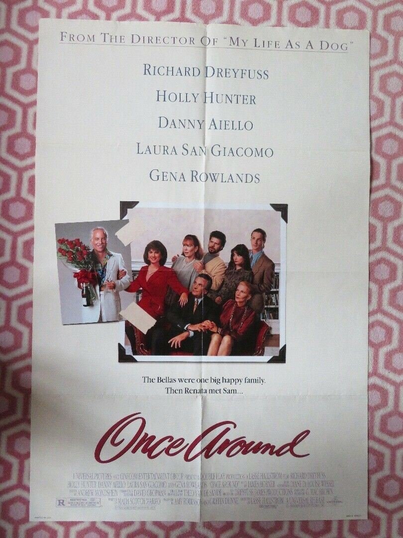 ONCE AROUND US ONE SHEET POSTER RICHARD DRETFUSS HOLLY HUNTER 1991 Rendezvous Cinema Movie posters