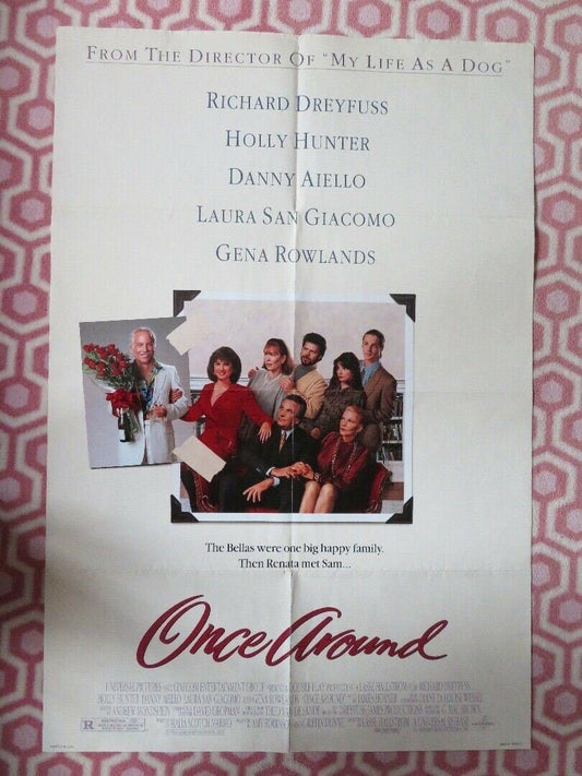 ONCE AROUND US ONE SHEET POSTER RICHARD DRETFUSS HOLLY HUNTER 1991 Rendezvous Cinema Movie posters