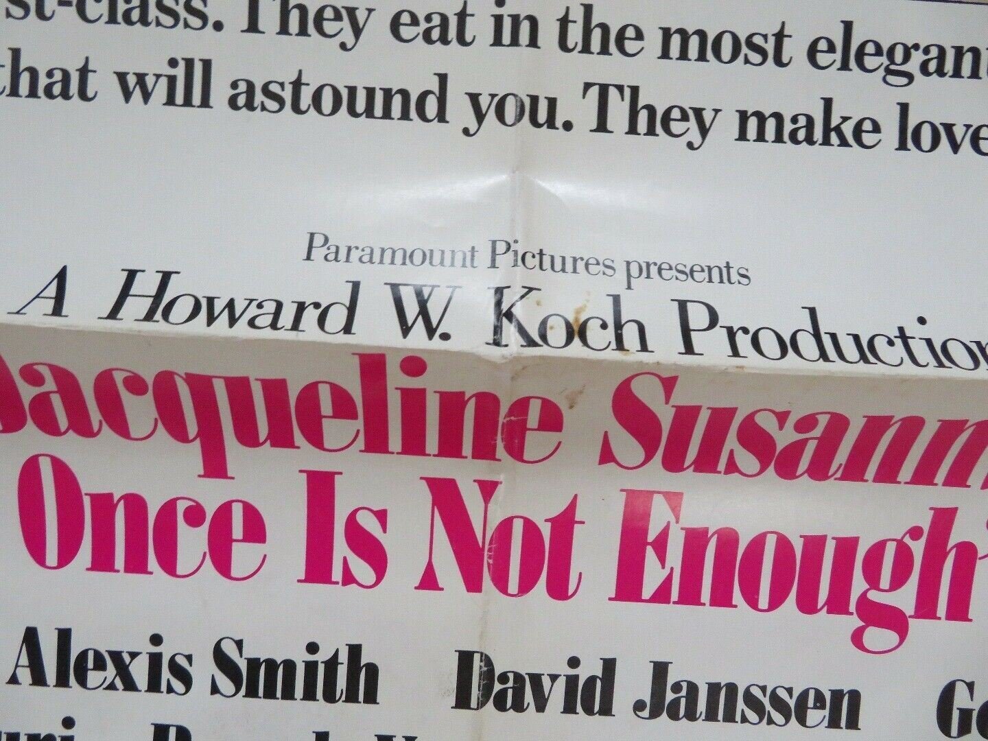 ONCE IS NOT ENOUGH US ONE SHEET POSTER KIRK DOUGLAS ALEXIS SMITH 1975 Movie posters