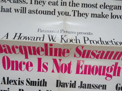 ONCE IS NOT ENOUGH US ONE SHEET POSTER KIRK DOUGLAS ALEXIS SMITH 1975 Movie posters