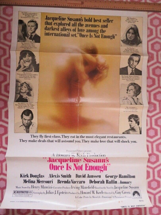 ONCE IS NOT ENOUGH US ONE SHEET POSTER KIRK DOUGLAS ALEXIS SMITH 1975 Movie posters