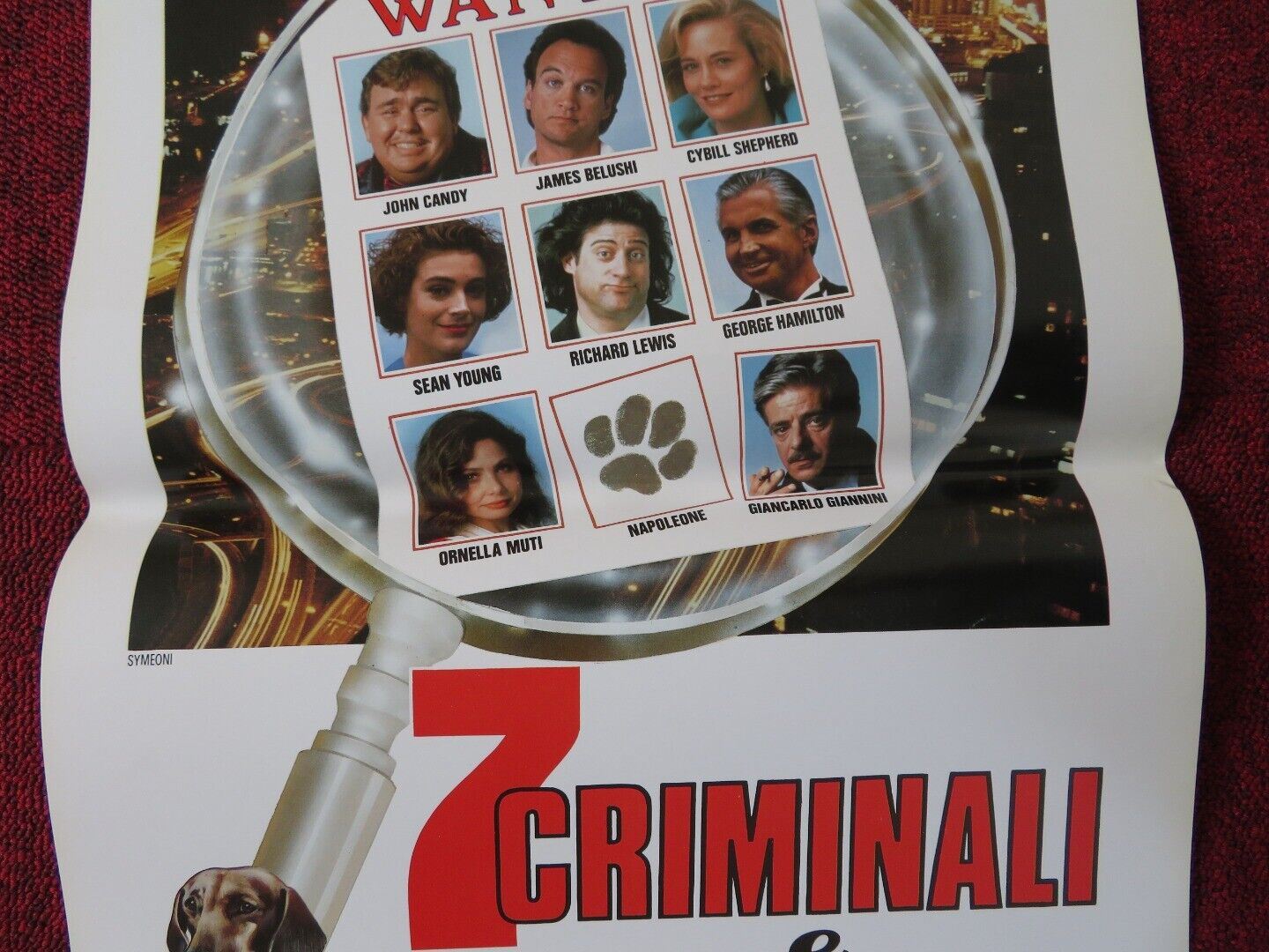 ONCE UPON A CRIME... ITALIAN LOCANDINA (27.5"x13") POSTER SEAN YOUNG 1992 Movie posters