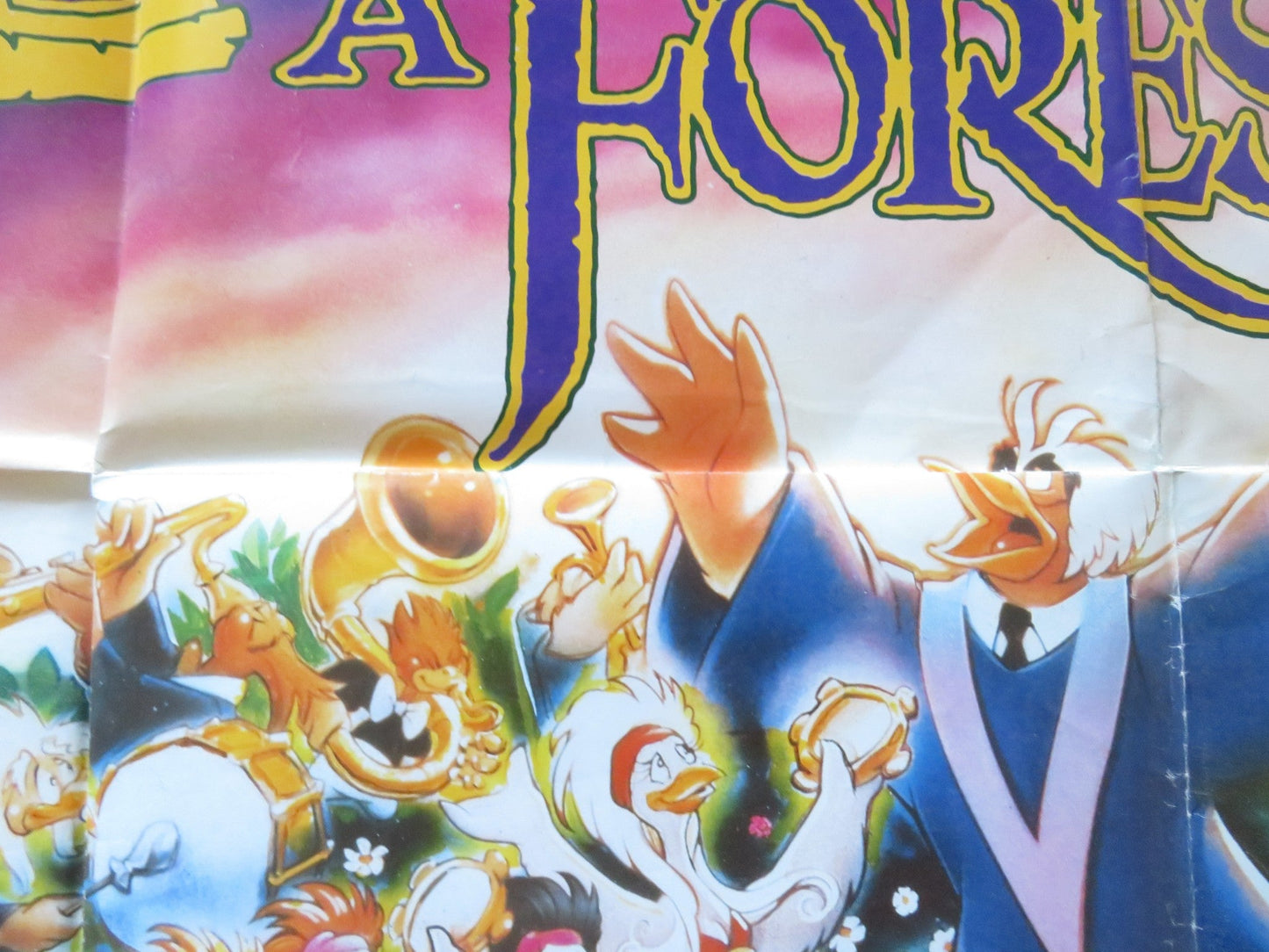 ONCE UPON A FOREST QUAD POSTER FOLDED MICHAEL CRAWFORD BEN VEREEN 1993 Rendezvous Cinema Movie posters